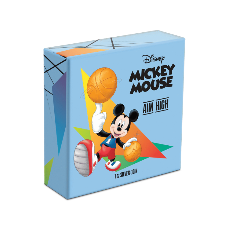 1 oz Disney Silver Coin 2020 angle 3