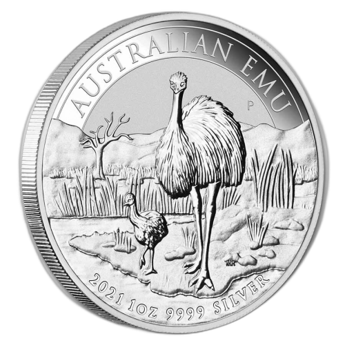 Thumbnail 1 oz Emoe Zilveren Munt 2021 achterkant