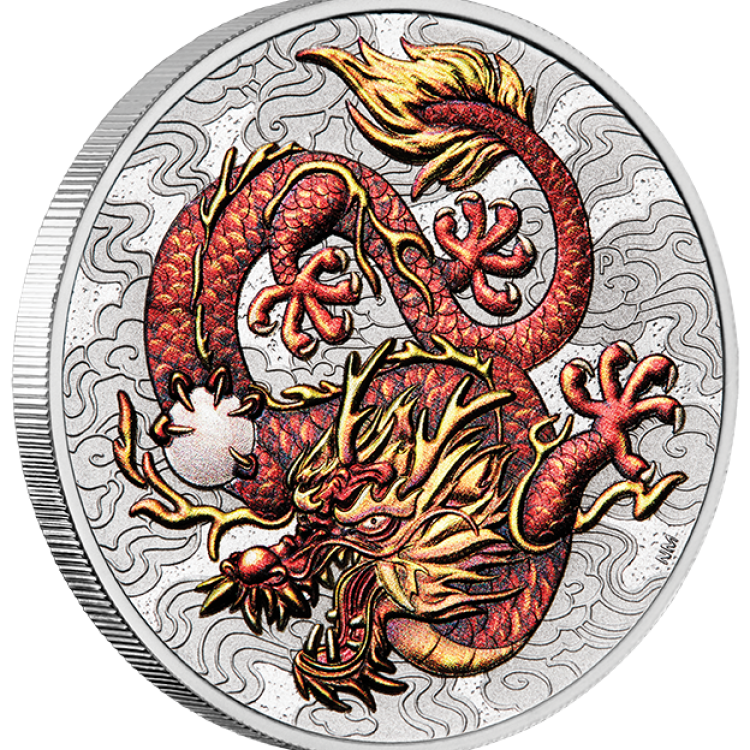 1 oz Myths and Legends Zilveren Munt 2021 achterkant
