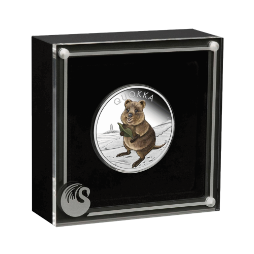 Thumbnail 1 oz Quokka Silver Coin 2021 angle 1