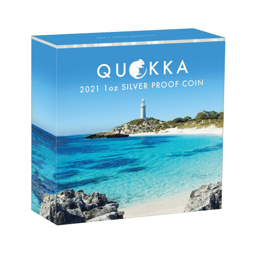 Thumbnail 1 oz Quokka Silver Coin 2021 angle 2