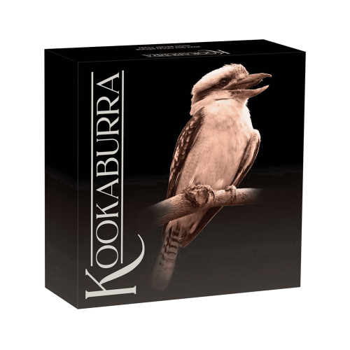 Thumbnail 5 troy ounce gouden munt Kookaburra 2021 Proof perspectief 3