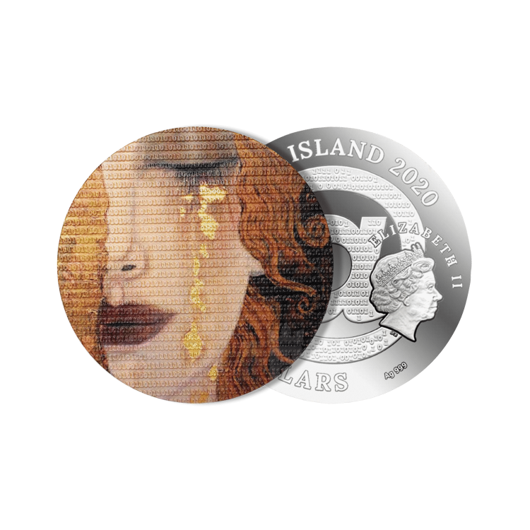 3 troy ounce zilveren munt gouden tranen 2020 Proof perspectief 2
