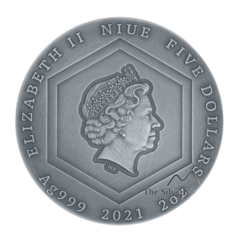 Thumbnail 2 troy ounce zilveren munt honingbij 2021 perspectief 2