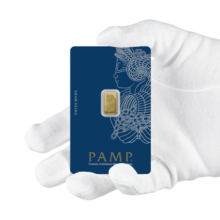 1g Pamp Suisse Goldbarren angle 4