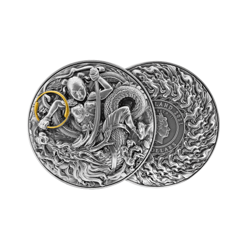 Thumbnail 2 troy ounce zilveren munt Ne Zha zoon van de drakenkoning 2021 perspectief 1