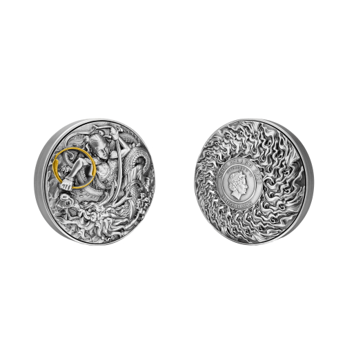 Thumbnail 2 troy ounce zilveren munt Ne Zha zoon van de drakenkoning 2021 perspectief 2
