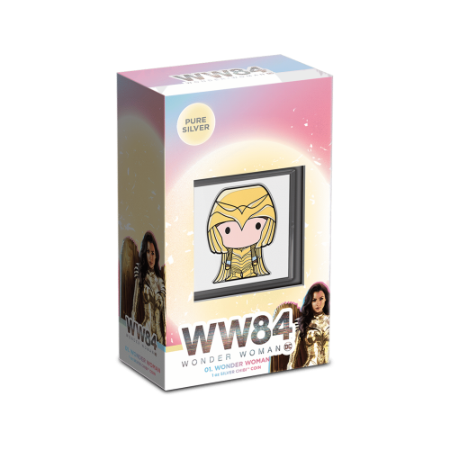 Thumbnail 1 troy ounce silver coin Wonder Woman 2021 angle 2