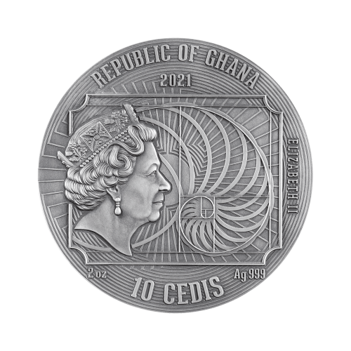Thumbnail 2 troy ounce zilveren munt Albrecht Dürer 2021 achterkant