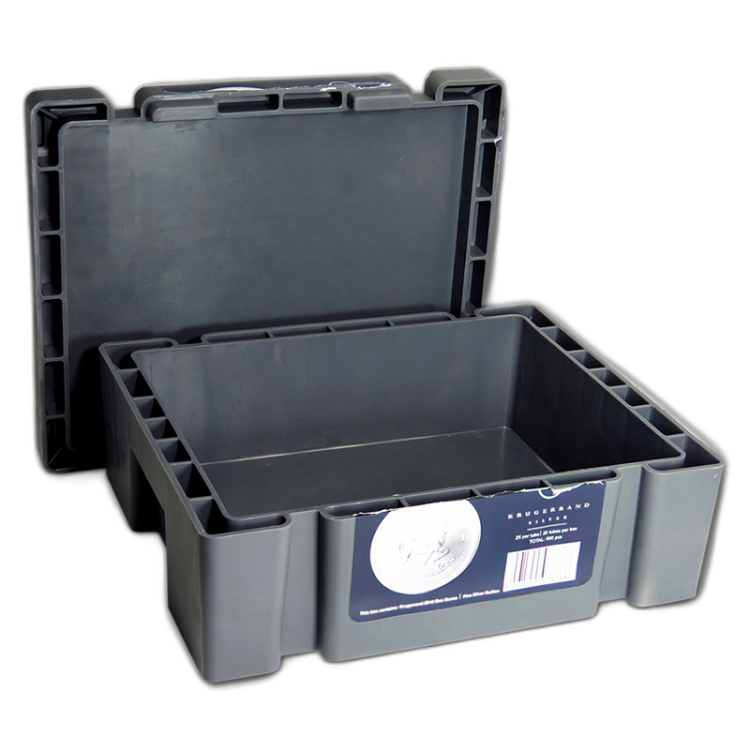 Lege monsterbox voor Krugerrand munten back