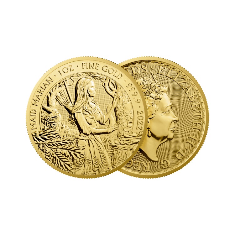 1 oz Royal Mint Gouden Munt 2022 perspectief 1