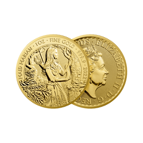 Thumbnail 1 oz Royal Mint Gouden Munt 2022 perspectief 1