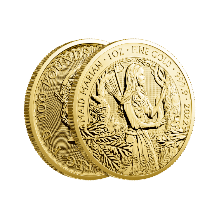 1 oz Royal Mint Gouden Munt 2022 perspectief 2