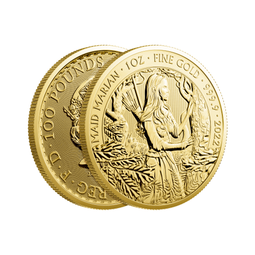 Thumbnail 1 oz Royal Mint Gouden Munt 2022 perspectief 2