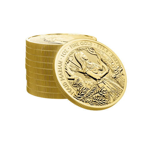 Thumbnail 1 oz Royal Mint Gouden Munt 2022 perspectief 3