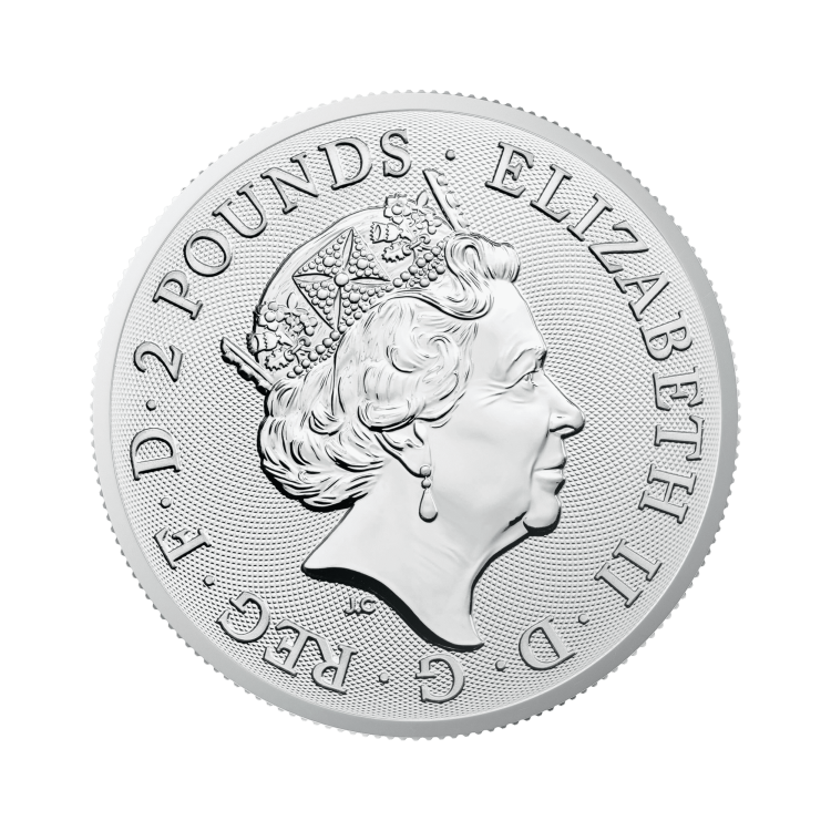 1 oz Myths and Legends Zilveren Munt 2022 achterkant