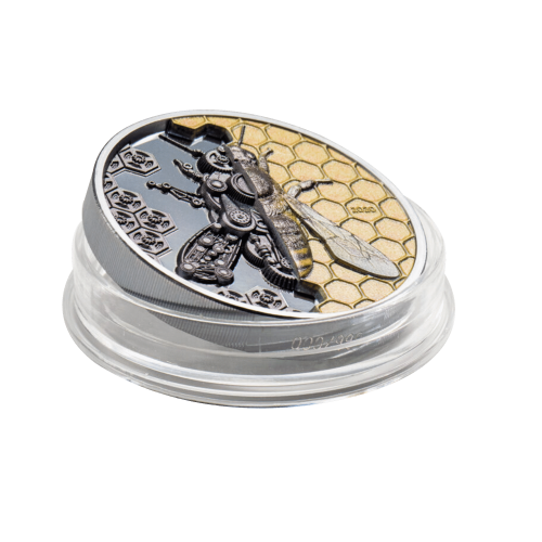 Thumbnail 3 troy ounce zilveren munt evolutie van het uurwerk - mechanische bij 2020 perspectief 1