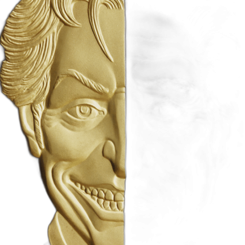 Thumbnail 2 troy ounce silver coin mask 2021 - antique finish angle 4