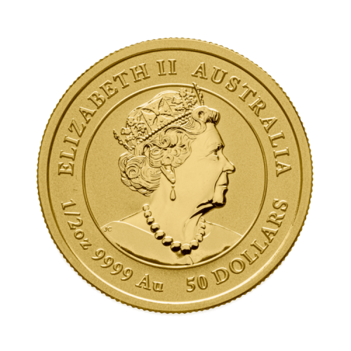 Thumbnail 1/2 oz Lunar Gouden Munt 2022 achterkant