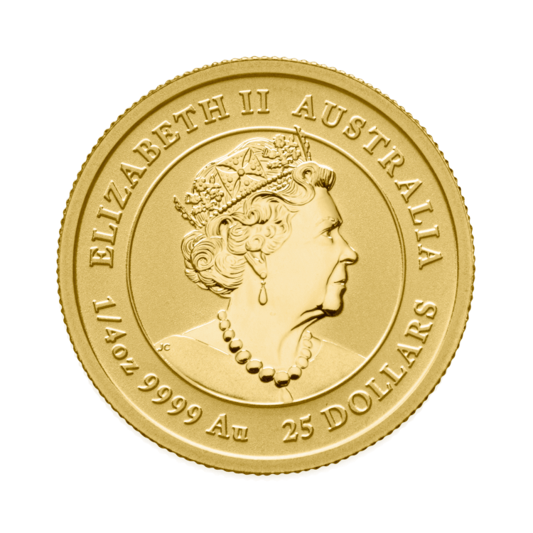 1/4 oz Lunar Gold Coin 2022 back