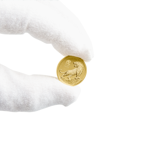 Thumbnail 1/4 oz Lunar Gold Coin 2022 angle 4