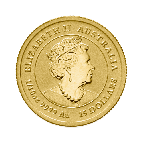 Thumbnail 1/10 oz Lunar Gouden Munt 2022 achterkant