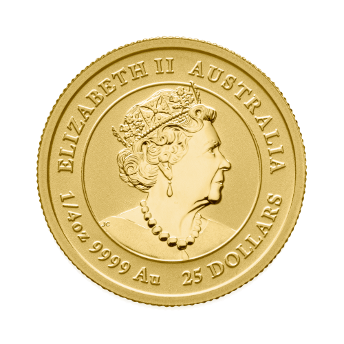 Thumbnail 1/4 oz Lunar Gouden Munt 2022 achterkant