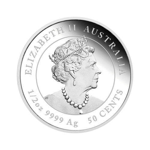 Thumbnail 1 oz Lunar Zilveren Munt 2022 achterkant