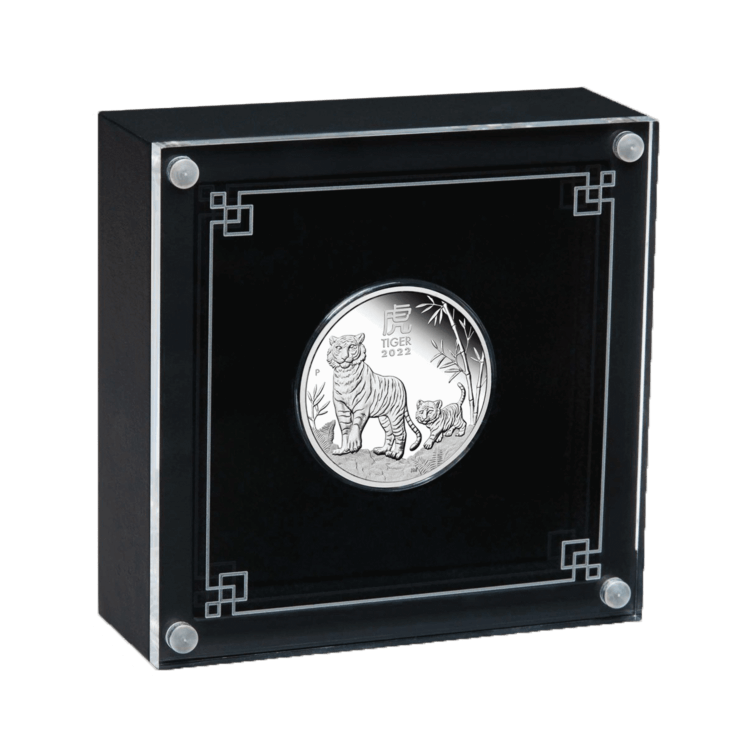 1/2 oz Lunar Silver Coin 2022 angle 1