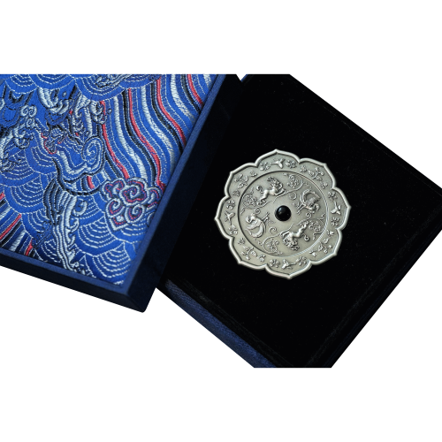 Thumbnail 2 troy ounce zilveren munt Ancient Mirror Art 2021 perspectief 2