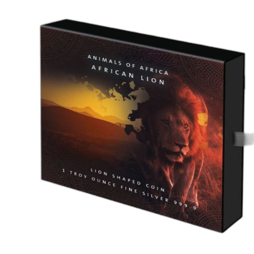 Thumbnail 1 troy ounce zilveren munt Afrikaanse Leeuw 2021 achterkant