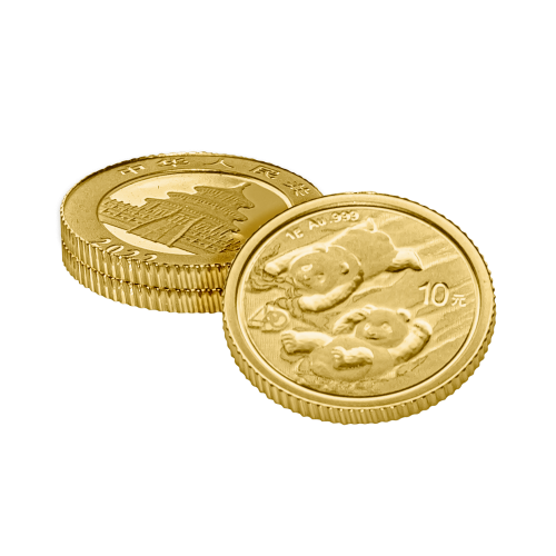 Thumbnail 1g Panda Gouden Munt 2022 perspectief 3