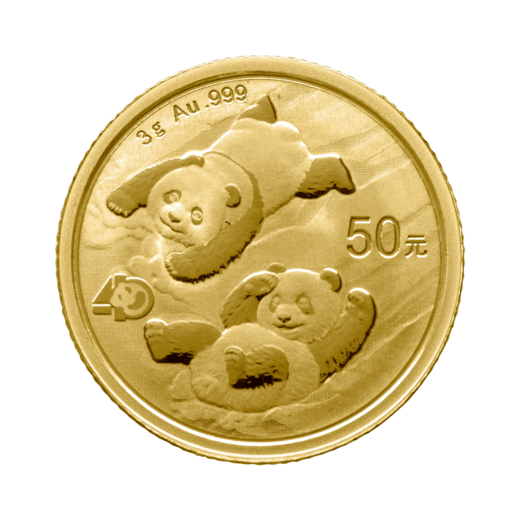 3g Panda Gouden Munt 2022 voorkant