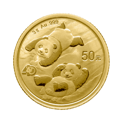 Thumbnail 3g Panda Gouden Munt 2022 voorkant
