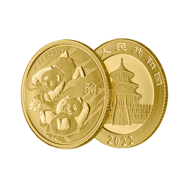 3g Panda Gouden Munt 2022 perspectief 2