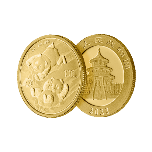 Thumbnail 8g Panda Gouden Munt 2022 perspectief 2