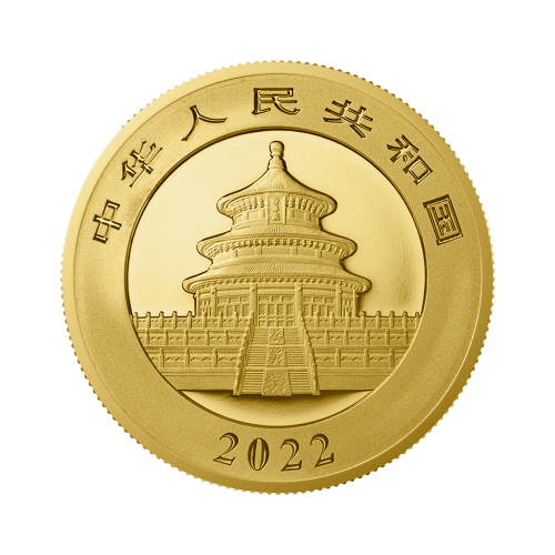 Thumbnail 30g Panda Gouden Munt 2022 achterkant