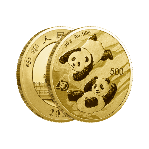 Thumbnail 30g Panda Gouden Munt 2022 perspectief 2