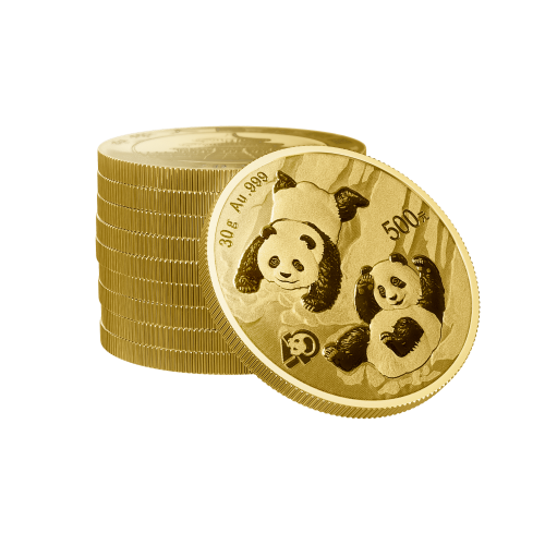 Thumbnail 30g Panda Gouden Munt 2022 perspectief 3