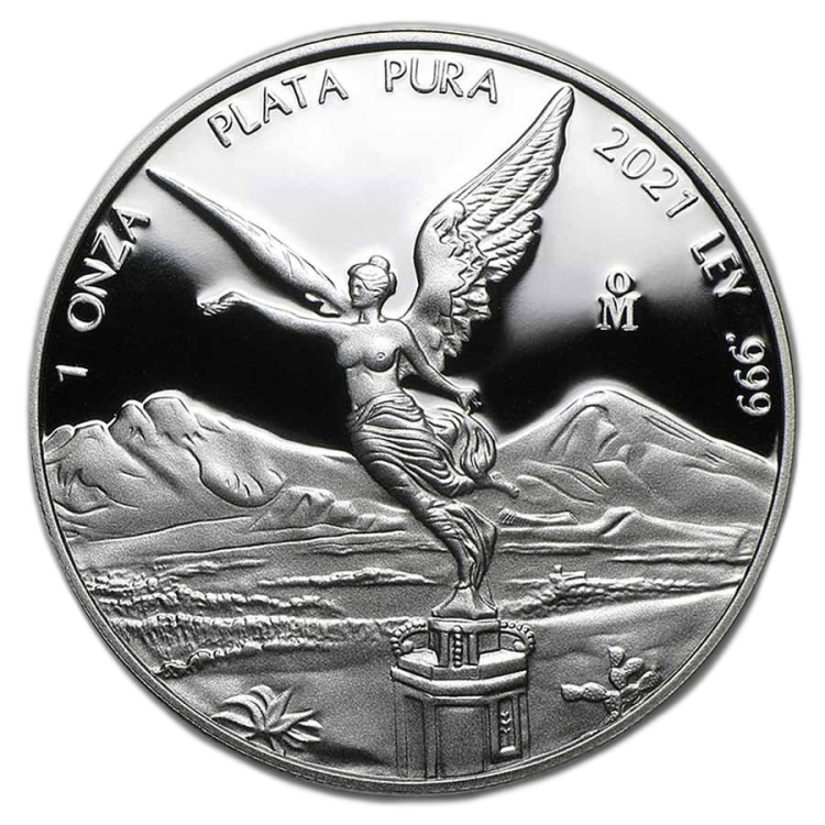 Mexican Libertad Zilveren Munt 2021 perspectief 4