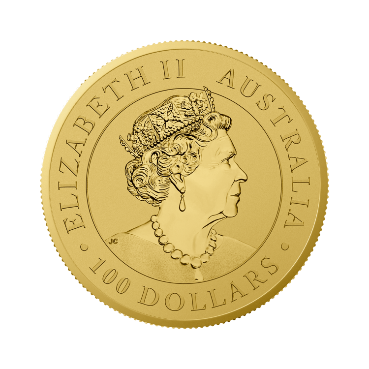1 oz Kangaroo Gouden Munt 2022 achterkant