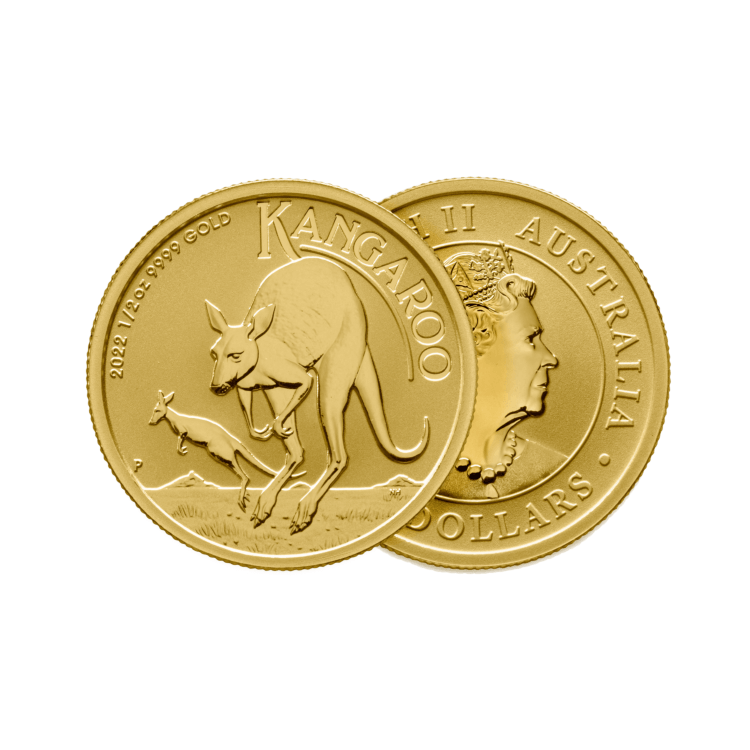 1/2 oz Kangaroo Gouden Munt 2022 perspectief 1