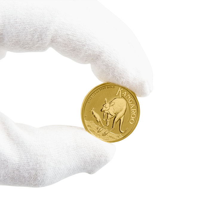 1/2 oz Kangaroo Gouden Munt 2022 perspectief 4