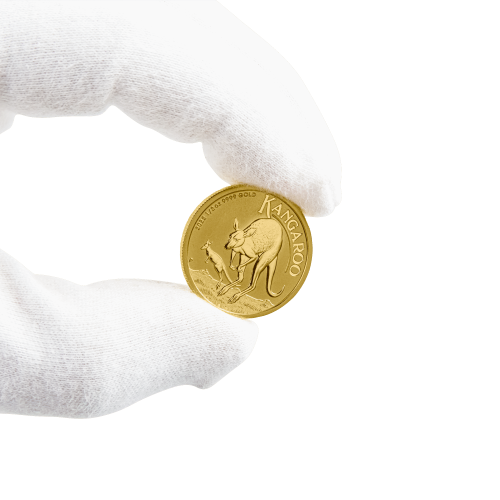 Thumbnail 1/2 oz Kangaroo Gouden Munt 2022 perspectief 4