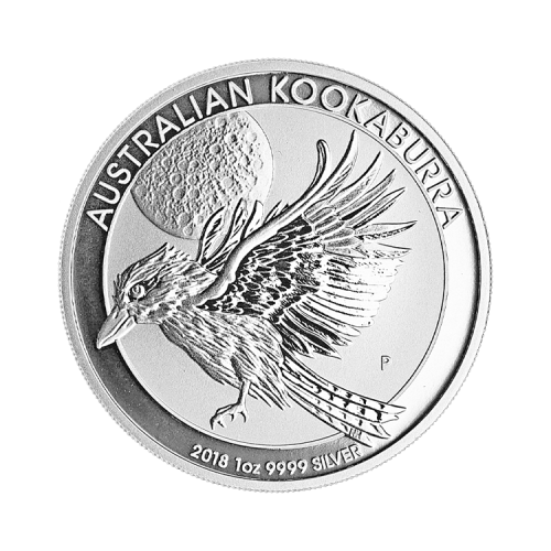 Thumbnail 1 oz Kookaburra Zilveren Munt 2018 voorkant