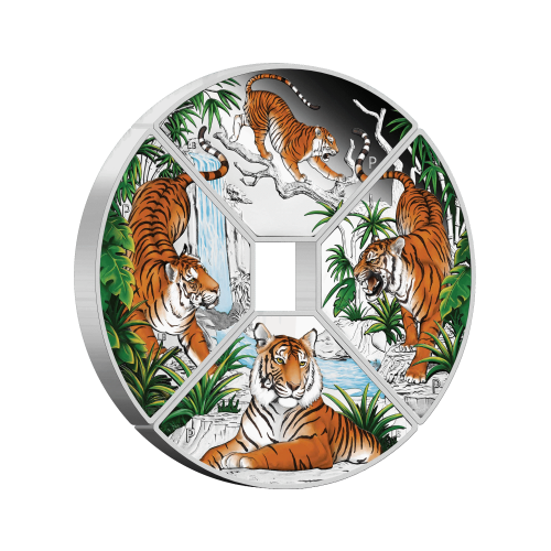 Thumbnail 4-Piece Set Year of the Tiger Quadrant 2022 angle 2