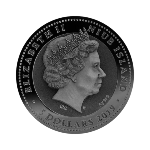 Thumbnail 2 Troy ounce silver Chariot coin 2019 Proof back