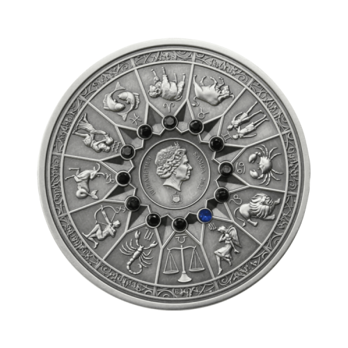 Thumbnail 2 troy ounce zilveren munt Demeter vs Maagd 2021 achterkant