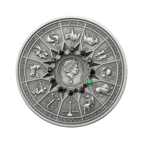 Thumbnail 2 Troy ounce Zilveren Munt Zeus VS Leo 2021 achterkant