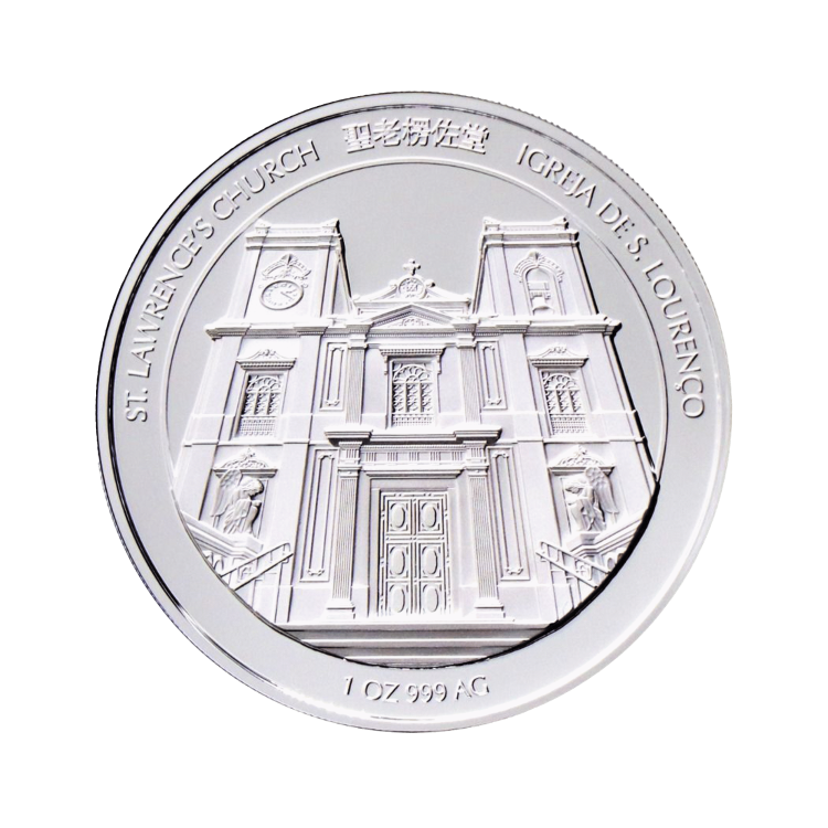 1 oz Lunar Zilveren Munt 2022 achterkant
